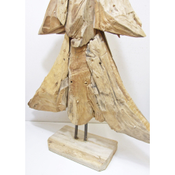 Choinka z drewna tekowego płaska 105cm